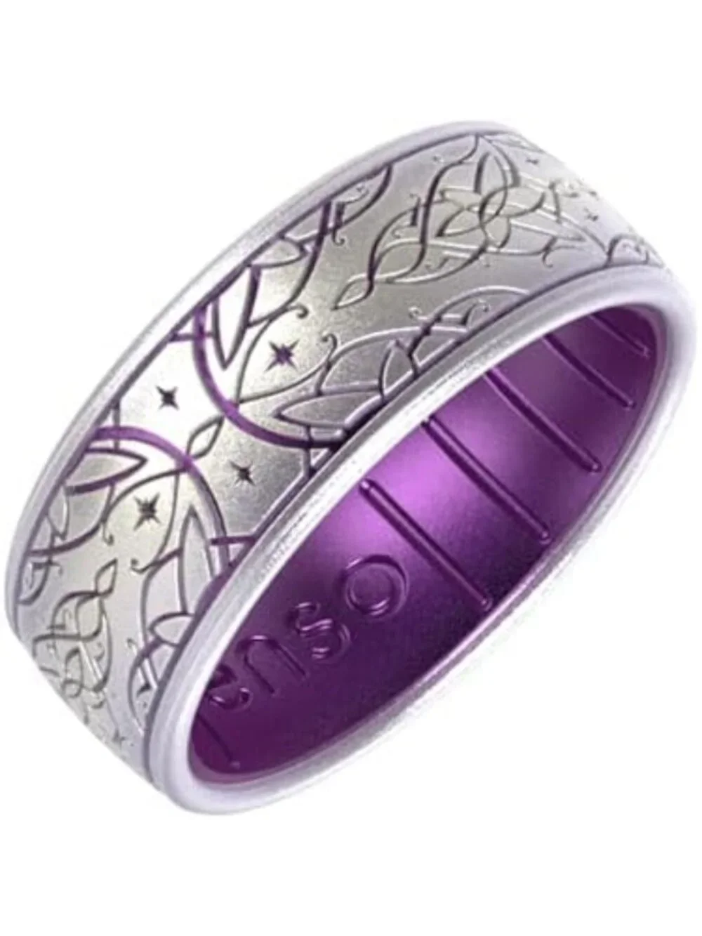 Comfortable DualTone Silicone Rings - Flexible Design, Fantasy-Inspired Jewelry